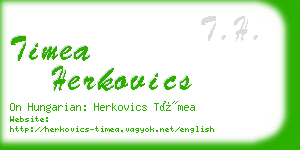 timea herkovics business card